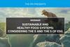 Sustainable and Healthy Food Systems