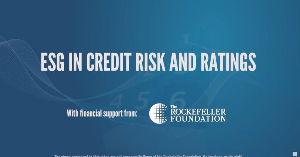 ESG In Credit Risk And Ratings Initiative - Phase One: Watch The Video ...