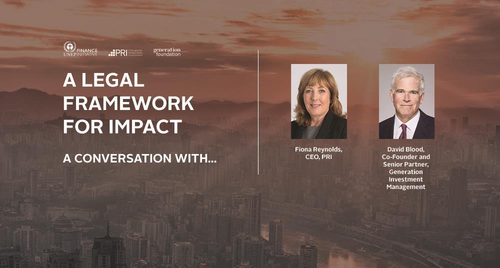 A legal framework for impact in conversation with... David Blood, Co