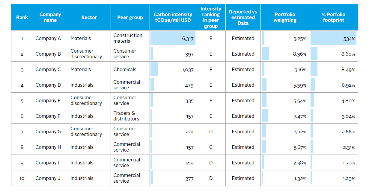 Case study: assessing the carbon footprint of private debt portfolios