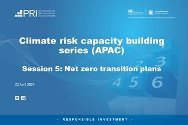PRI Climate Risk Series (APAC) Session 5_Net Zero Transition Plans