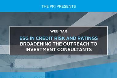 ESG in credit risk and ratings - broadening the outreach to investment consultants