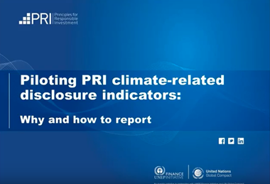 试点PRI气候相关披露指标