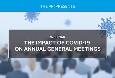 The Impact of COVID-19 on Annual General Meetings