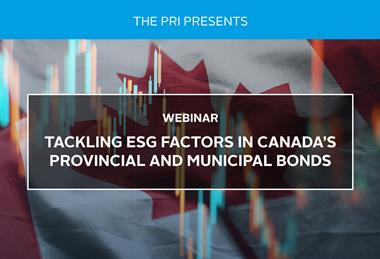 Tackling ESG factors in Canada’s provincial and municipal bonds