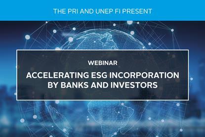 Accelerating ESG Incorporation by Banks and Investors