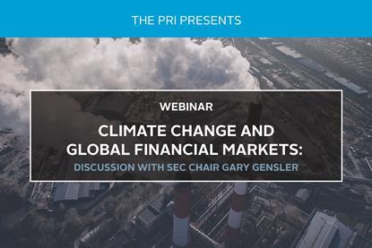 Climate change and global financial markets - SEC Chair