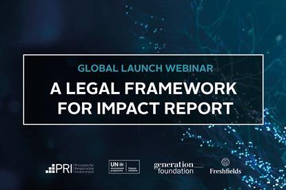 Global launch webinar - A Legal Framework for Impact Report 3