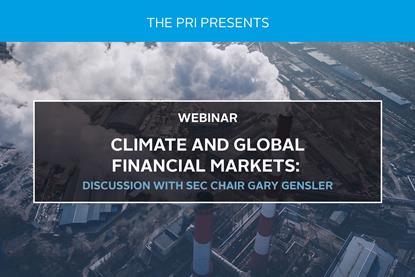 Climate change and global financial markets - SEC Chair