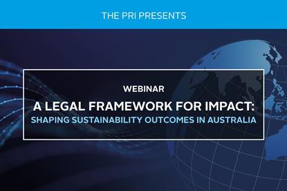 A Legal Framework for Impact - Shaping Sustainability Outcomes in Australia