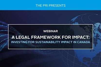 A Legal Framework for Impact - Shaping Sustainability Outcomes in Canada