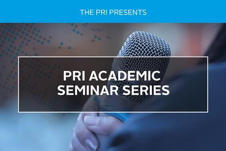 PRI Academic Seminar Series