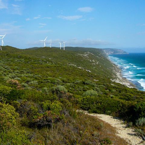Wind turbines by sea