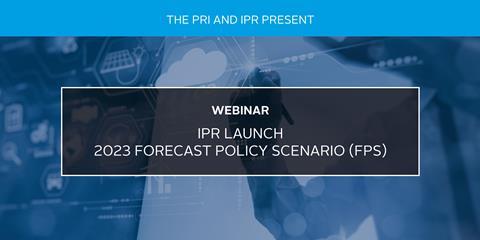 IPR Launch - 2023 Forecast Policy Scenario (FPS)