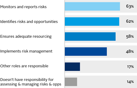 Figure 18: Senior management involvement in assessing and managing climate-related risks and opportunities