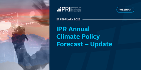 IPR Annual Climate Policy Forecast