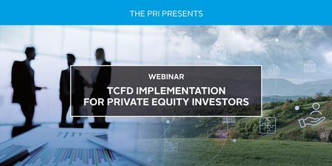 Pri_Tcfd Application For Private Equity Investors