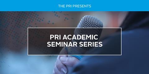 PRI Academic Seminar Series