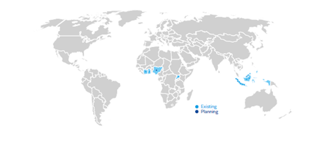 Wilmar's palm oil plantations and palm oil mills