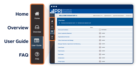 Image of the Reporting Tool Overview page