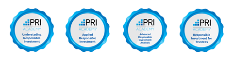 PRI Academy digital badges